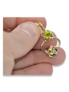 14 Karat Gelbgold Gelber Peridot Ohrringe Vintage Stil vec018y